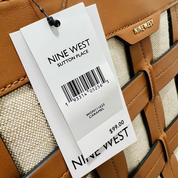 Nine West Sutton Place Tote in Caramel - NWT - Picture 10 of 13